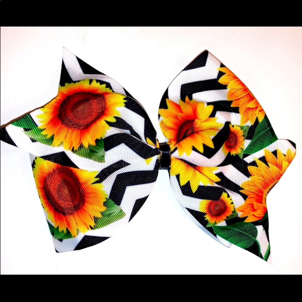 Large Sunflower Bow ✨FREE SHIPPING ON 5+ BOWS✨